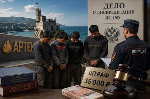  В Ялте четырех &laquo;ценных&raquo; иностранных специалистов оштрафовали за дискредитацию ВС РФ